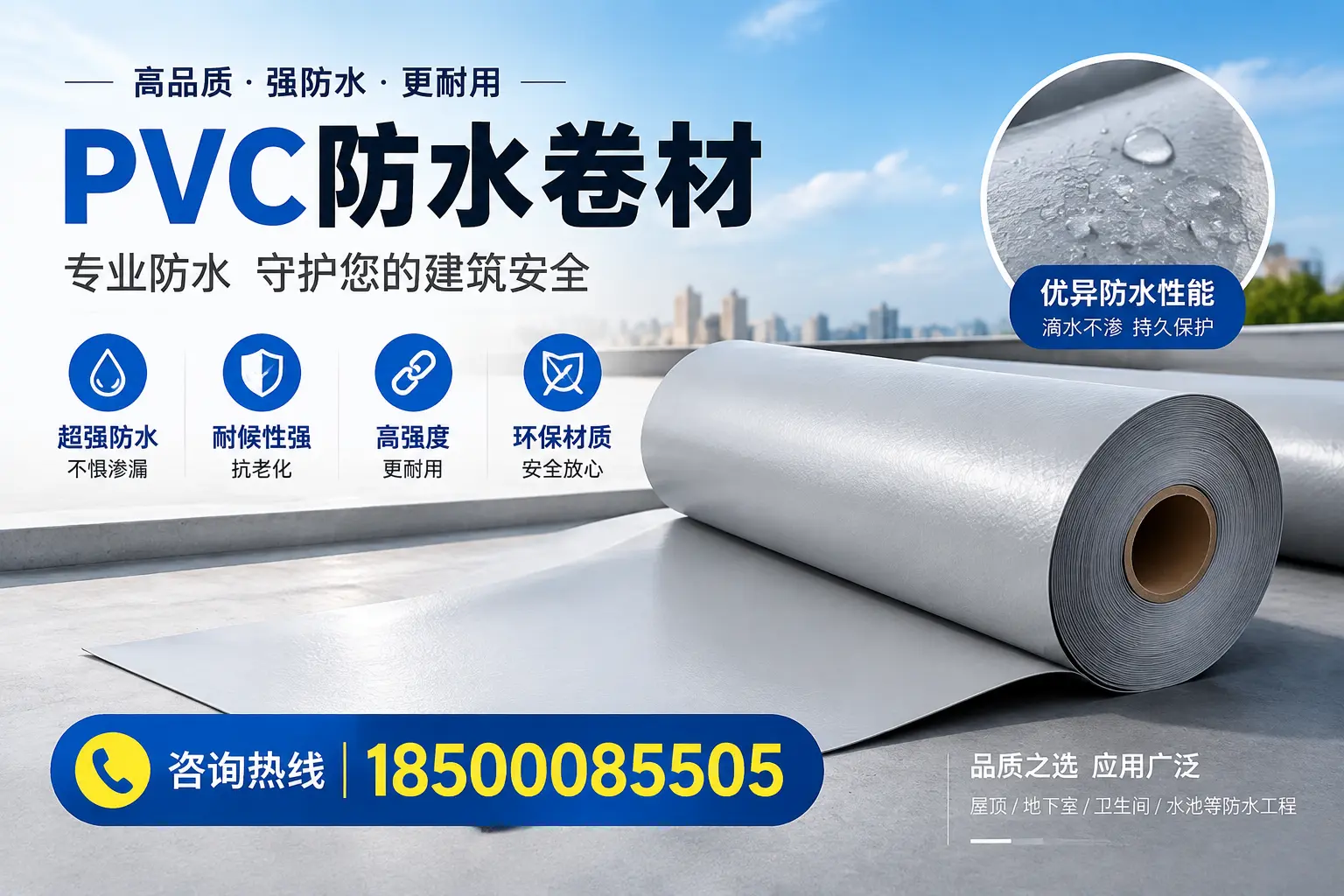 济南地区pvc防水卷材的市场现状与发展趋势